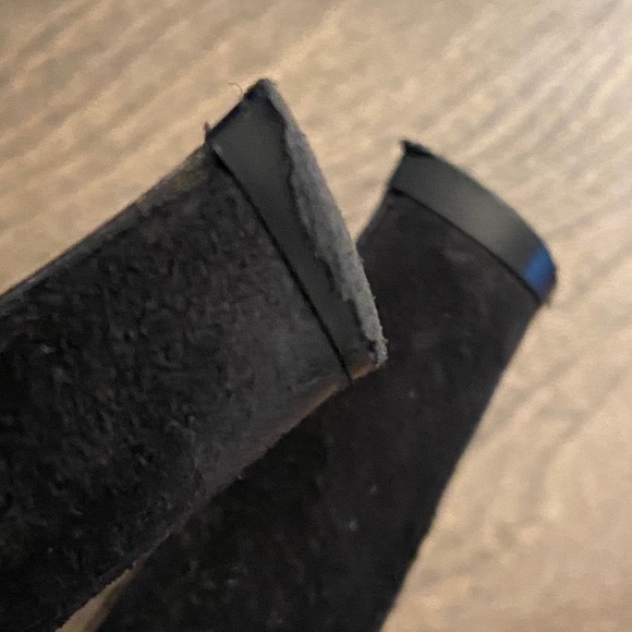 PRADA classic arc heeled ankle booties size 8 1/2 zippers suede timeless - Picture 10 of 13